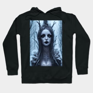 Winter Witch | Frost Queen | Gothic Fantasy | Gothic Aesthetic | Beautiful Witch Hoodie